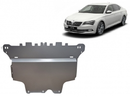 Aluminum sump guard for Skoda Superb III