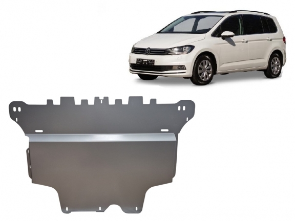 Aluminum sump guard for VW Touran
