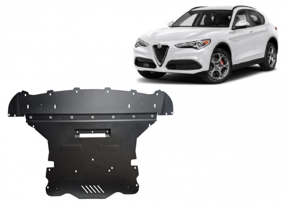 Steel sump guard for Alfa Romeo Stelvio