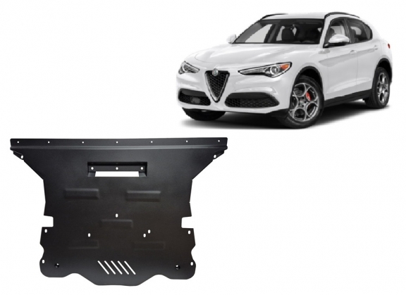 Steel sump guard for Alfa Romeo Stelvio