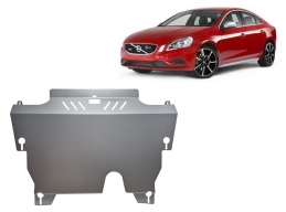 Aluminum sump guard for the protection of the engine and the gearbox for Volvo S60