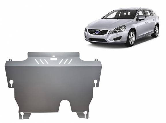 Aluminum sump guard for Volvo V60