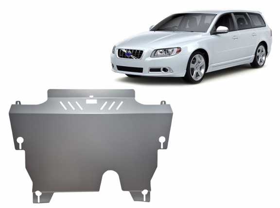 Aluminum sump guard for Volvo V70