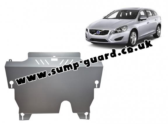 Aluminum sump guard for Volvo V60