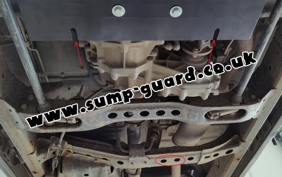 Steel gearbox guard for Nissan Navara D22