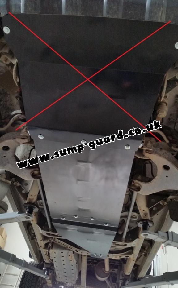 Steel gearbox guard for Nissan Navara D22