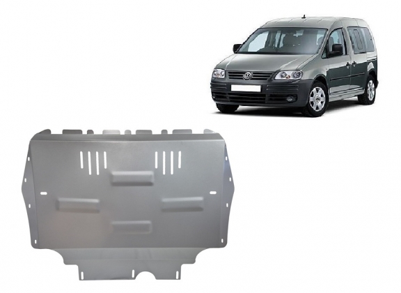 Aluminum sump guard for VW Caddy