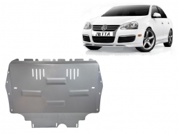 Aluminum sump guard for VW Jetta
