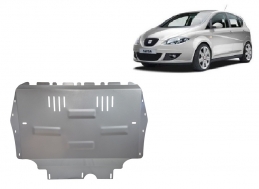 Aluminum sump guard for the protection of the engine and the gearbox for Seat Altea