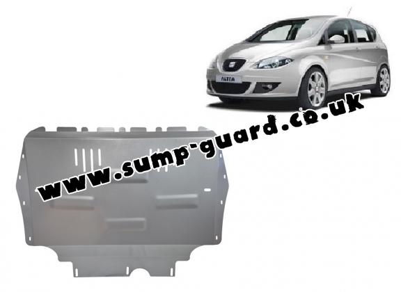 Aluminum sump guard for the protection of the engine and the gearbox for Seat Altea