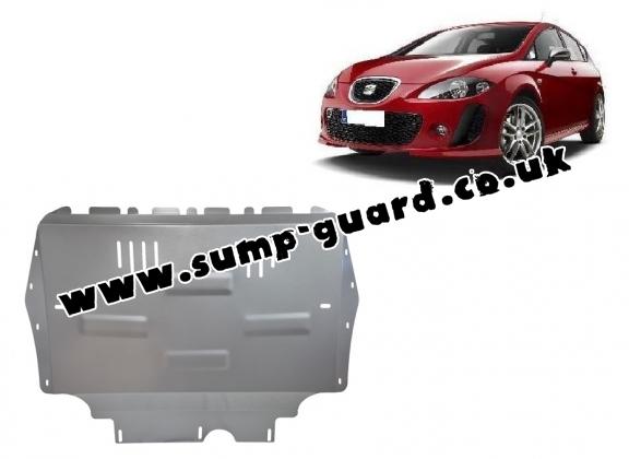 Aluminum sump guard for the protection of the engine and the gearbox for Seat Leon Mk2