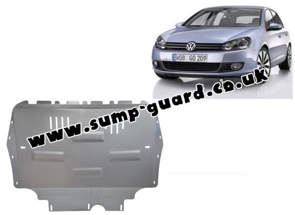 Aluminum sump guard for VW Golf 6