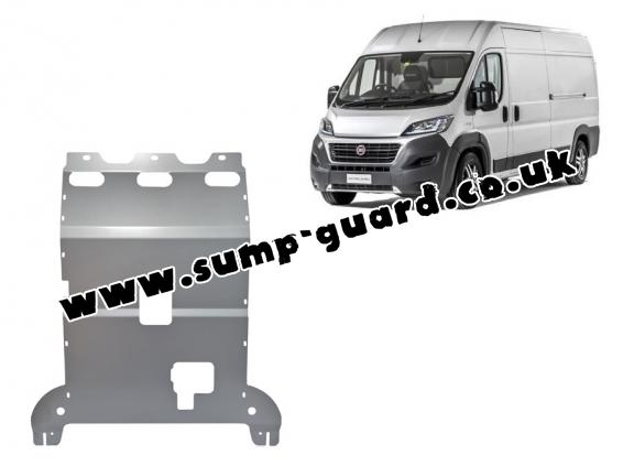 Aluminum sump guard for Fiat Ducato