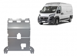 Aluminum sump guard for Fiat Ducato