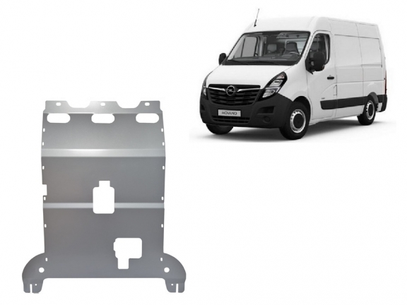 Aluminum sump guard for Vauxhall Movano  C 