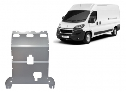 Aluminum sump guard for Peugeot Boxer