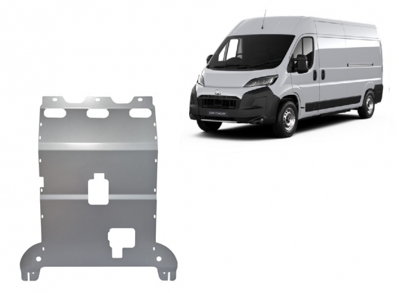 Aluminum sump guard for Toyota Proace Max