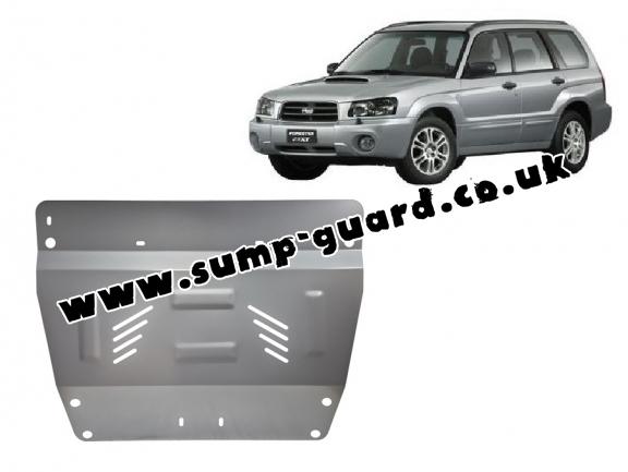 Aluminum sump guard for Subaru Forester 2