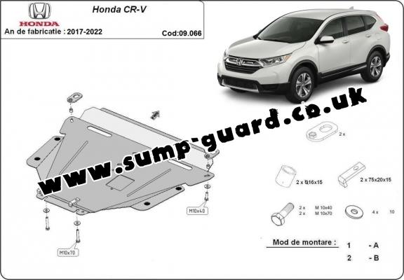 Steel sump guard for Honda CR-V Gen 5