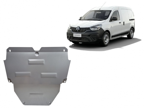 Aluminum sump guard for Renault Kangoo