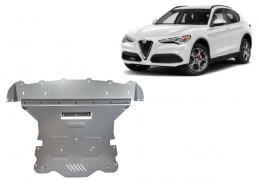 Aluminium sump guard for Alfa Romeo Stelvio