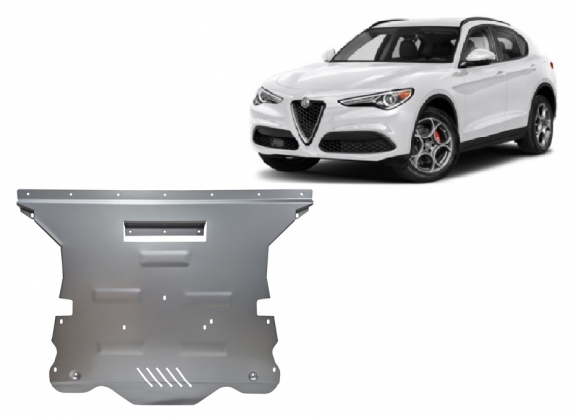 Aluminium sump guard for Alfa Romeo Stelvio