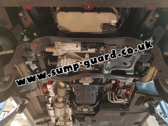Aluminum sump guard for Mercedes Viano W447
