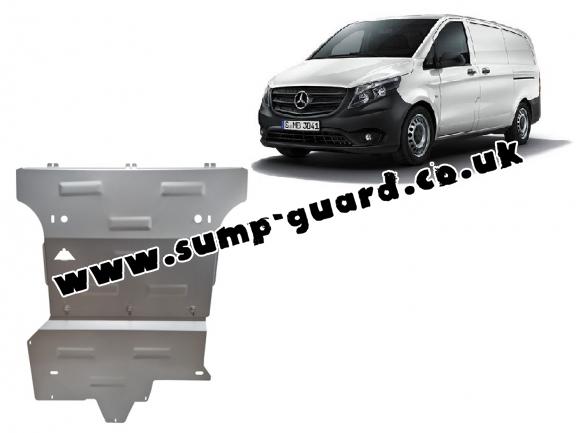 Aluminum sump guard for Mercedes Viano W447