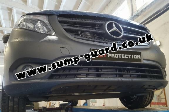 Aluminum sump guard for Mercedes Vito W447