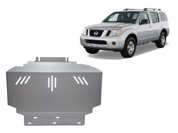 Aluminum sump guard for Nissan Pathfinder