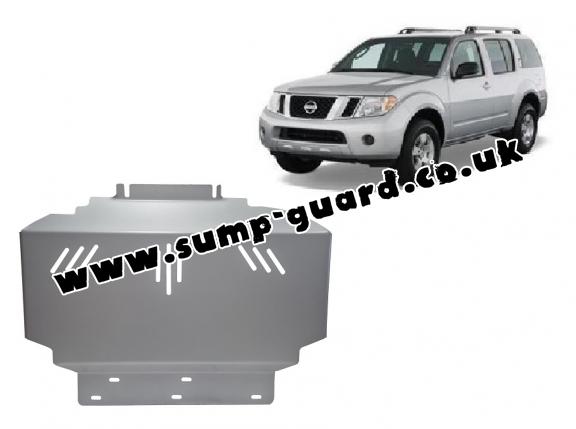 Aluminum sump guard for Nissan Pathfinder