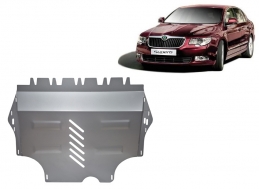 Aluminum sump guard for Skoda Superb II