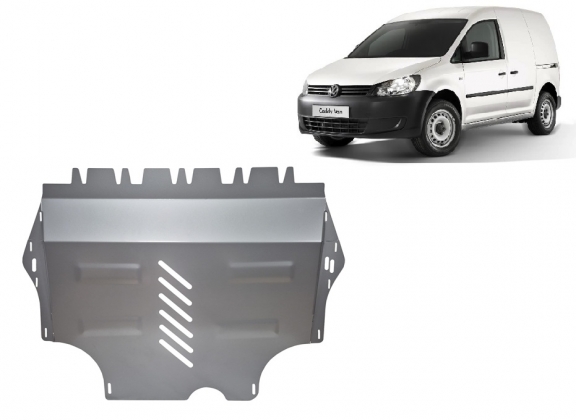Aluminum sump guard for VW Caddy 