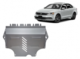 Aluminum sump guard for VW Jetta