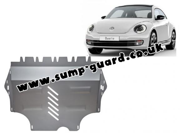 Aluminum sump guard for Volkswagen New Beetle