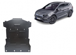 Steel sump guard for Skoda Enyaq