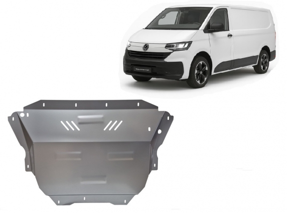 Aluminum sump guard for Volkswagen Transporter T7 Van