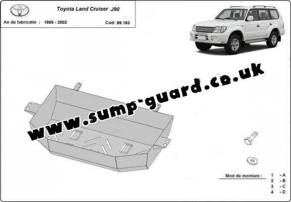 Steel fuel tank guard  for Toyota Land Cruiser J90