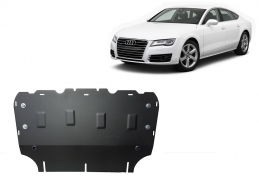 Steel sump guard for Audi A7