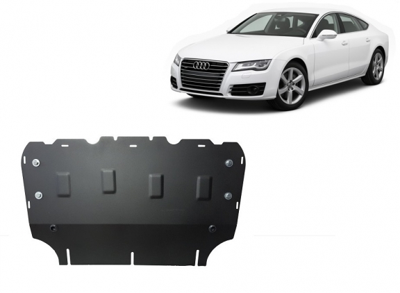 Steel sump guard for Audi A7