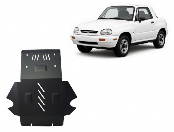 Steel sump guard for Suzuki X90