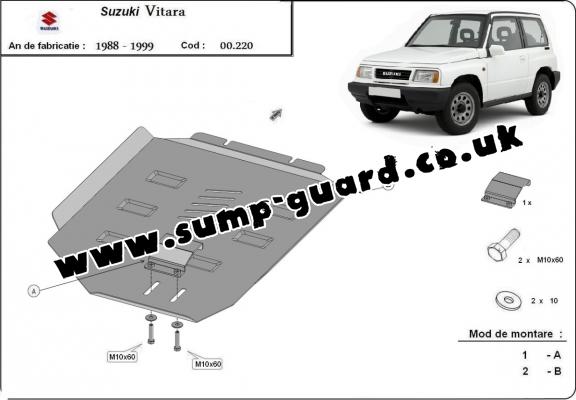 Steel gearbox guard for Suzuki Vitara