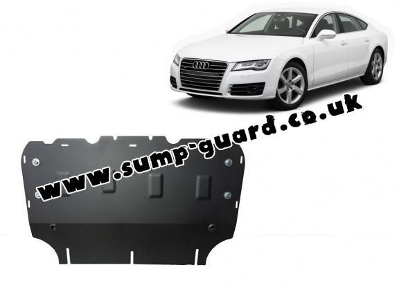 Steel sump guard for Audi A7