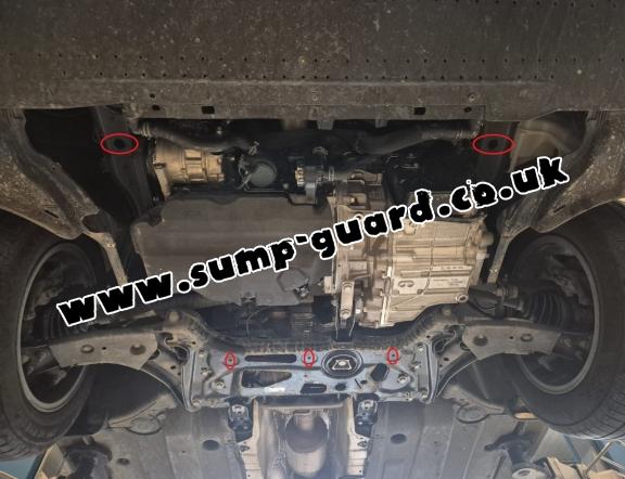 Steel sump guard for Ford Transit Connect