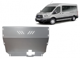 Aluminum sump guard for Ford Transit FWD