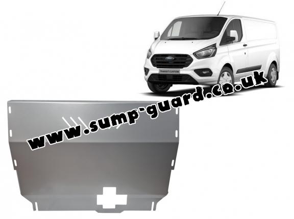 Aluminum sump guard for the protection of the engine and the gearbox for Ford Transit Custom - FWD