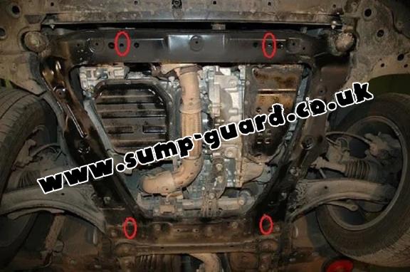 Steel sump guard for Renault Koleos