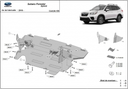 Steel sump guard for Subaru Forester 5 Hybrid