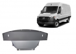 Aluminum sump guard for the protection of the engine and the gearbox for Mercedes Sprinter 907 4x4