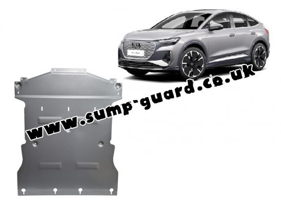 Aluminum sump guard for Audi Q 4 e-tron